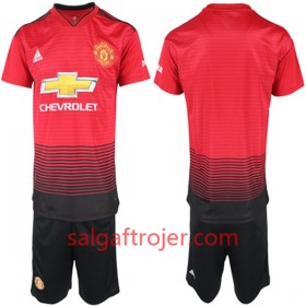 Manchester United Fodboldtrøjer Børn Hjemmebanesæt 2018/19 Kort ærmer